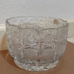 Lausitzer Vintage 24% Lead Crystal Serving Bowl